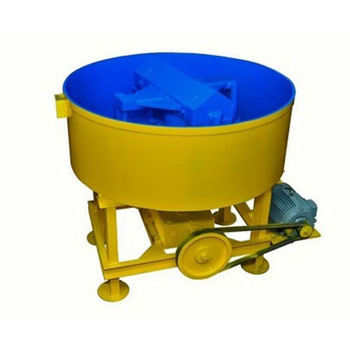 Yellow Concrete Pan Mixer Machine