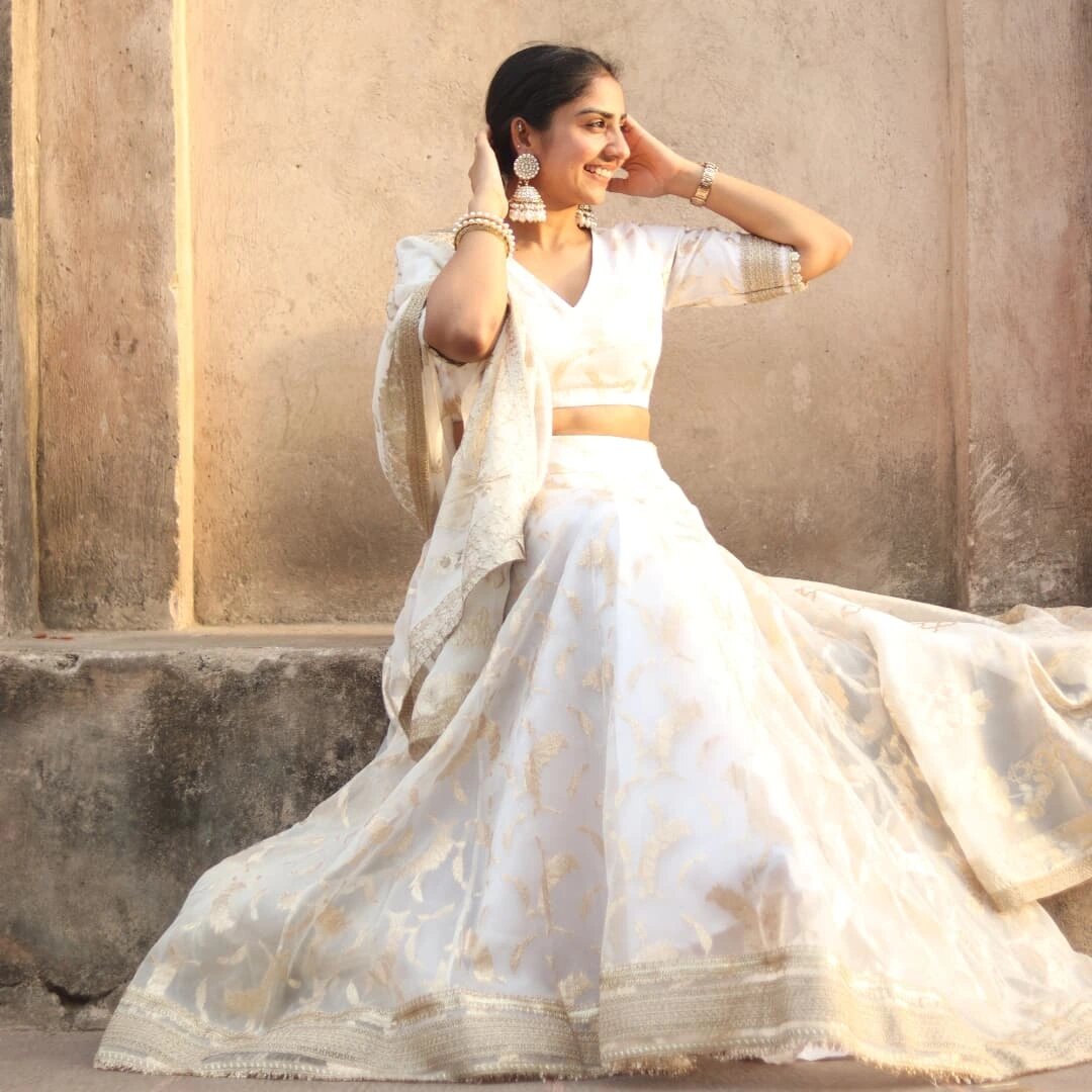 Sequence Zari Embroidery Fabric - Stitched, Long Life & Skin Friendly | Lightweight, Quick Dry, Normal Wash, Custom Size Options
