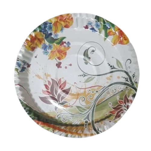 Disposable Eco-Friendly Paper Plates (Pack Of 20 Pieces) - Color: Multiple