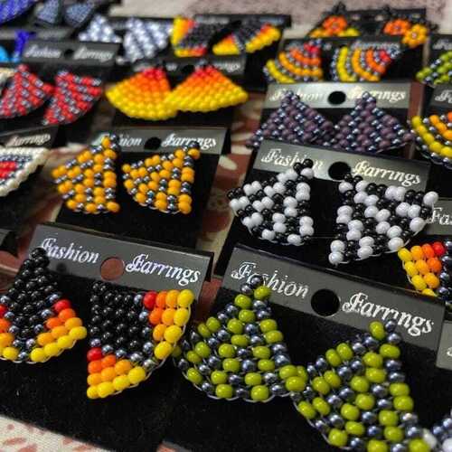 Handmade Seed Bead Earrings - Premium Czech Republic Preciosa Beads, Lightweight Antique Jewelry Perfect for Festivals and Parties