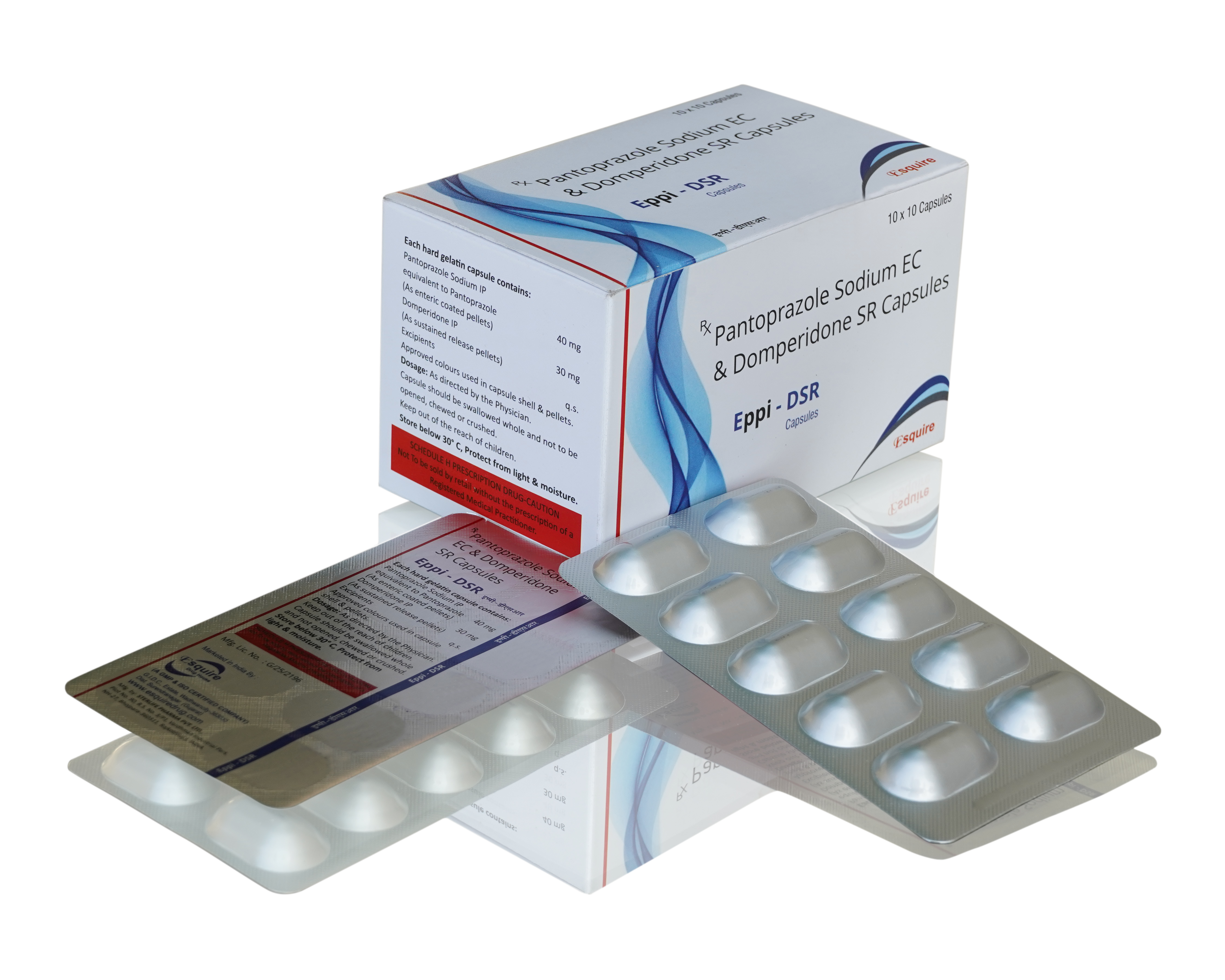 Eppi- DSR Capsule - Pantoprazole 40 mg + Domperidone 30 mg (SR) | General Medicine For Gastroesophageal Reflux Disease Relief