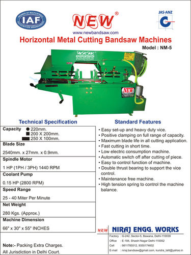 Good Quality Bandsaw Metal Cutting Machine