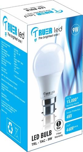 White Truer Led 9 W Round B22 Led Bulb