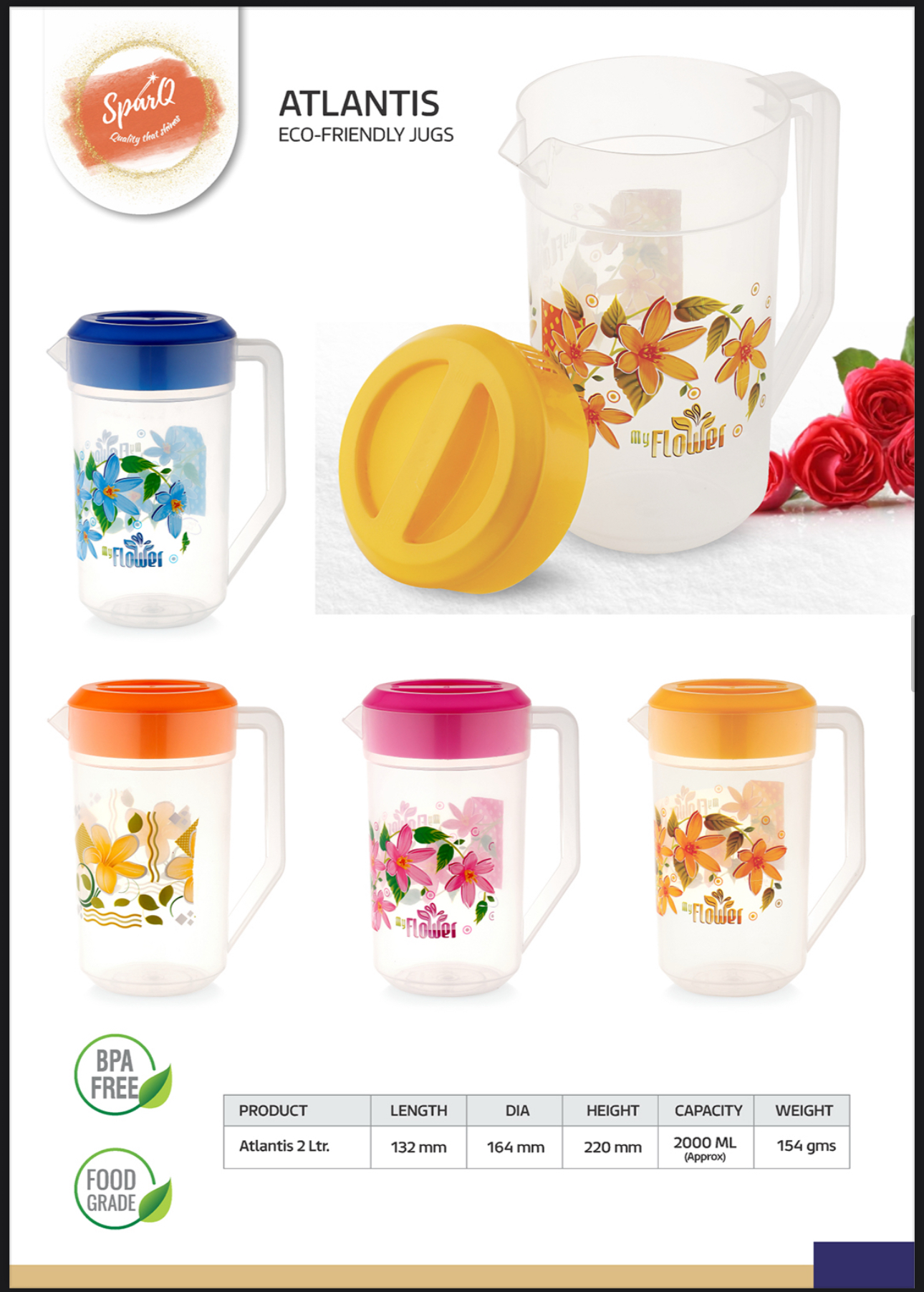 Bpa Free Food Grade Water Jug - Color: Blue