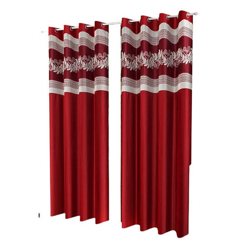 Shrink-Resistant Shrink Resistant Red Printed Curtain