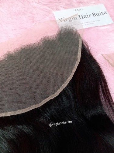 Black Lace Frontal Natural Human Hair