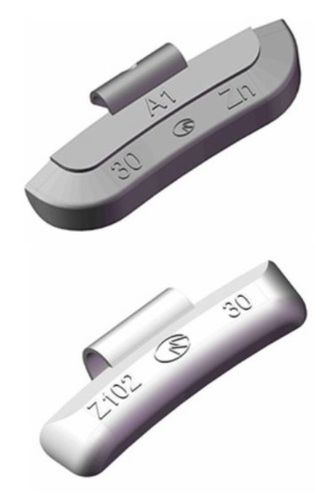 Clip Type Weight - Zinc | 5-60g Available in Diverse Weights, OEM Quality with Silver Synthetic Powder Coating for Steel and Alloy Rims