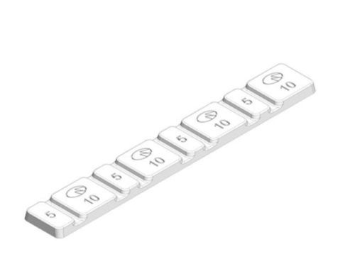 Stick Type Weight Lead (Wheel Balancing) - Lead Material, Standard Size, Natural and Powder Coated Finish, Available in 60-200 Grams