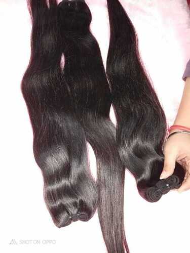 1B Straight Remy Human Hair Weave