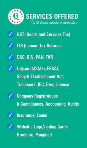 GST and ITR Filing Service By QUATORZAINS MULTI-SOLUTIONS PRIVATE.LIMITED.