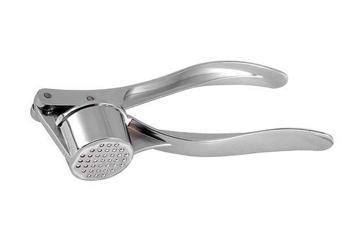 Silver Stainless Steel Garlic Press, Garlic Crusher