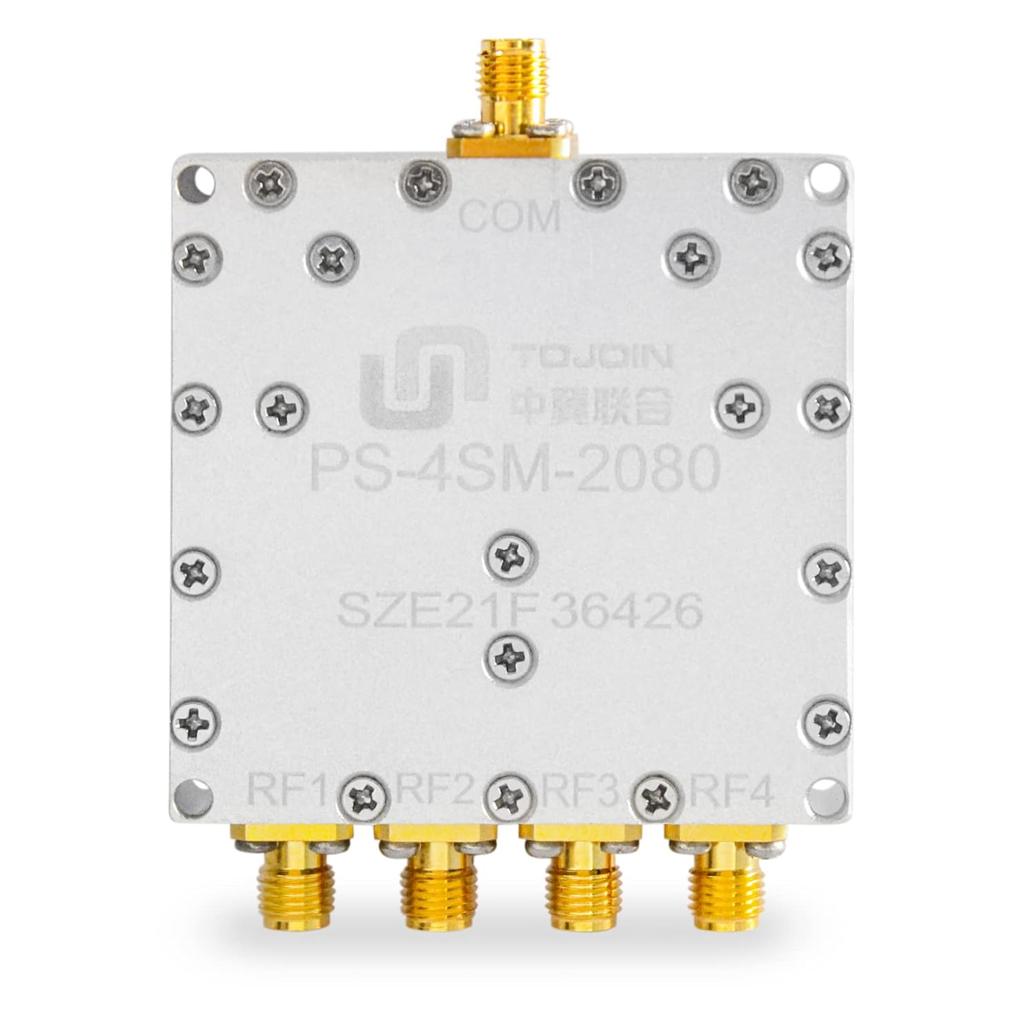 Tojoin Passive Power Splitter 4 Way For Sma Connectors - Color: Grey And Golden