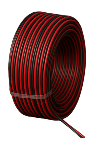 Speaker Wire (Red + Black) For Good Quality Sound - Color: Red And Black