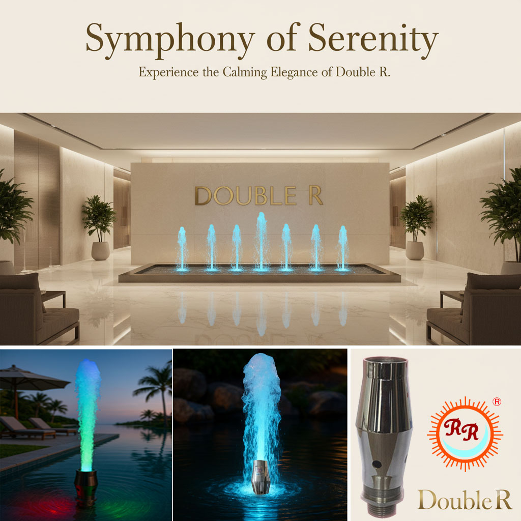 Foam Effect Fountain Nozzles With Pipe Size 2 Inch And Nozzle Diameter 1/2 To 2 Inch - Brass Material, 2 Inch Pipe Size, Chrome Coated Finish | Thread Type Application