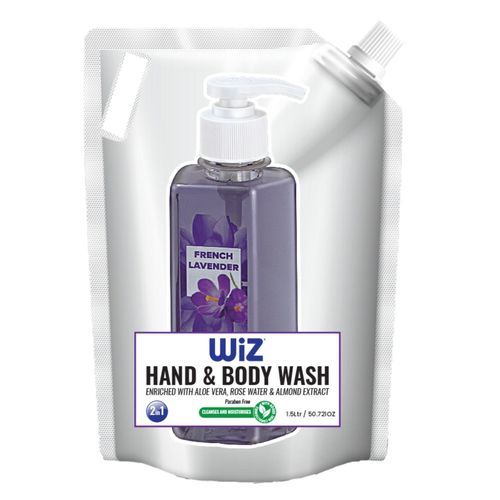 Wiz Hand And Body Wash 2 In 1 Refill Pouch, French Lavender - 1.5 Ltr