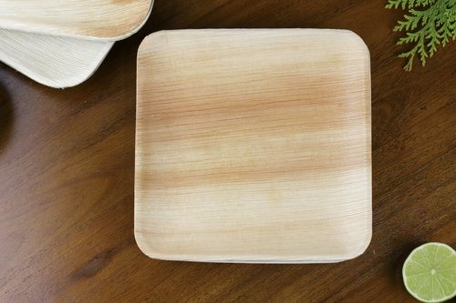 Areca Palm Leaf Disposable Plate - 6 Inches, Brown | 100% Compostable, Eco-Friendly, Hand Pressed from Single Leaf, Ideal for Indoor and Outdoor Events