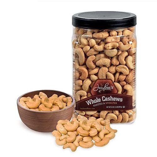 Brown  Roasted Salted Cashews Great For Gift Giving, Everyday Healthy Snacks