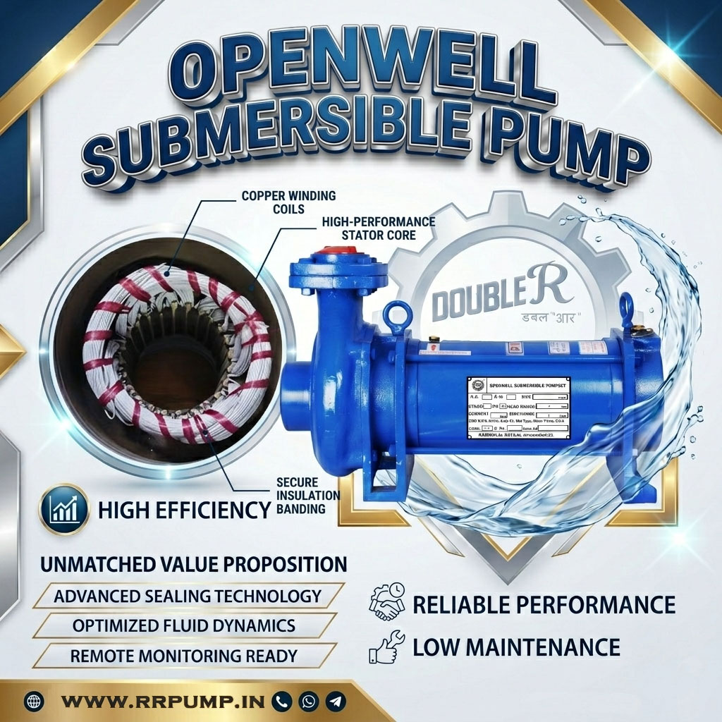 3 Hp Open Well Sub Mono Pumps - Color: Multi Color