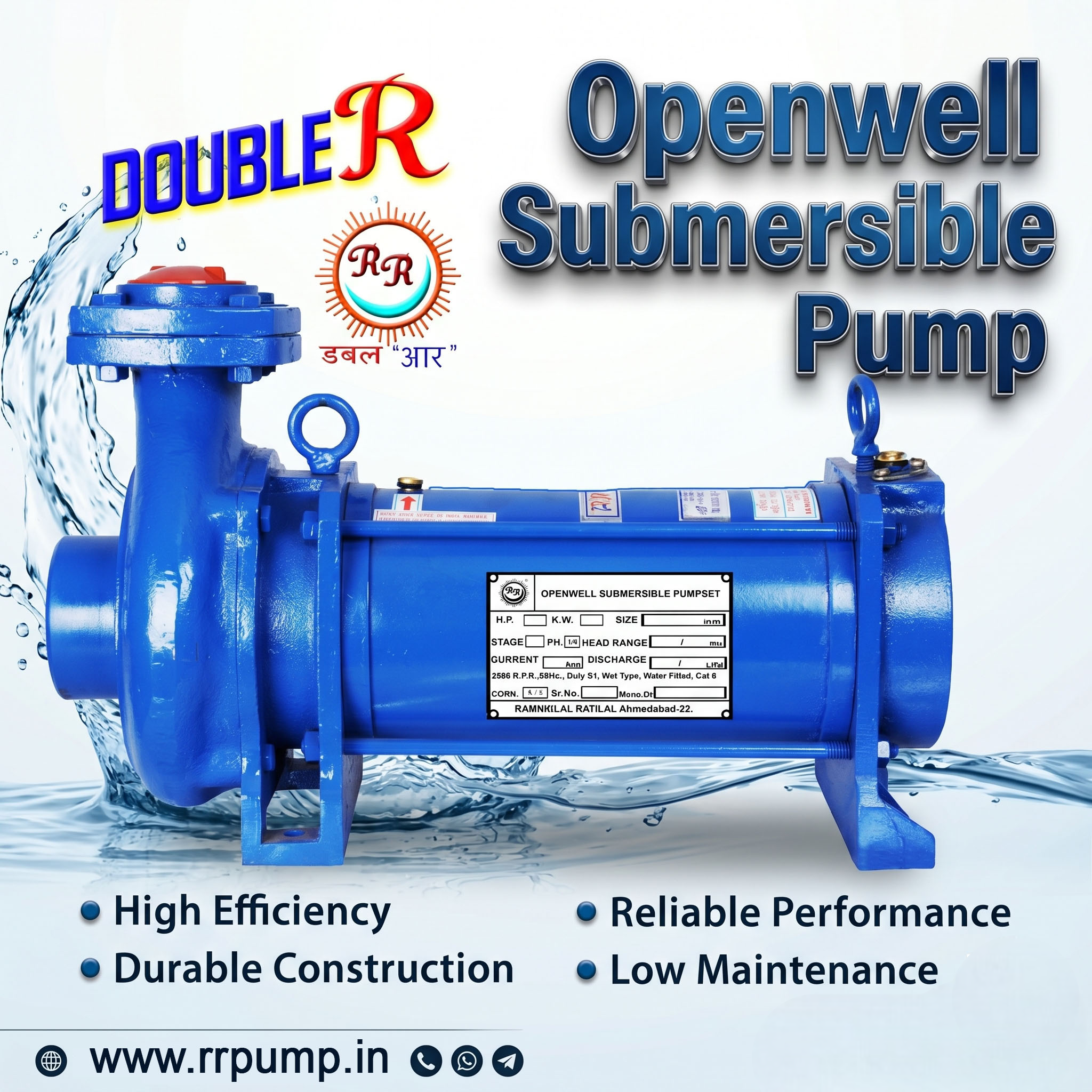 5 HP Submersible Mono Set Pump - Mild Steel, Multi Color, Max Flow Rate 230 m3/hr, Single Phase, 200m Head | Ideal for Industrial Water Applications, 35 Degree Celsius Liquid Temperature, 230V Voltage