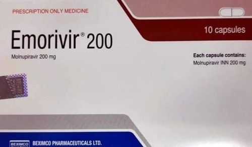 Pharmaceutical Emorivir-200 Molnupiravir 100 Capsules General Medicines