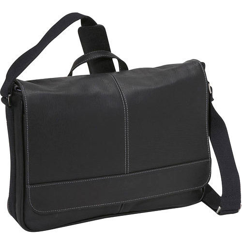 Plain Pattern, Black Color Corporate Leather Bag