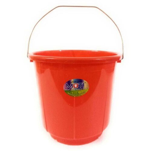 Red High-Qualities Cleaning With Handle Plastic Bucket 