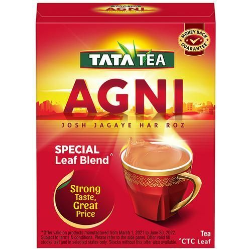 Brown  Strong Special Leaf Blend Tata Agni Black Tea 