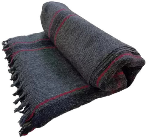 1000 Gram 60 X 90 Inches Rectangular Single Shoddy Woolen Check Blanket