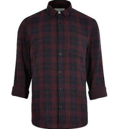 Full Sleeves And Comfortable Casual Wear Checked Polyester Shirt For Mens Age Group: 18 Years Above