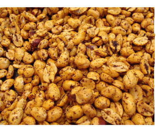 Healthy Tasty And Crunchy Spicy Brown Peanut Masala Namkeen With Pack Of 1 Kg