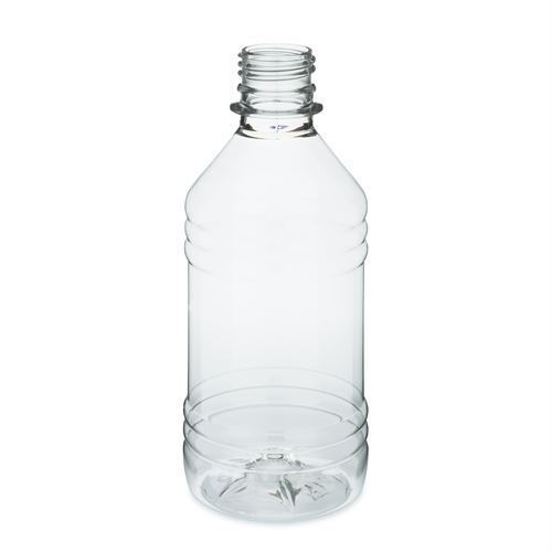 Transparent 800 Ml Round Screw Cap Durable Plastic Empty Bottle For Beverage