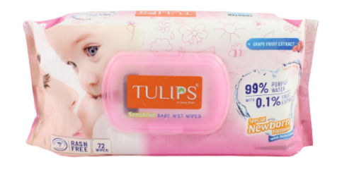 324 Grams Skin Friendly And Hypoallergenic Non Woven Wet Wipes For Baby 