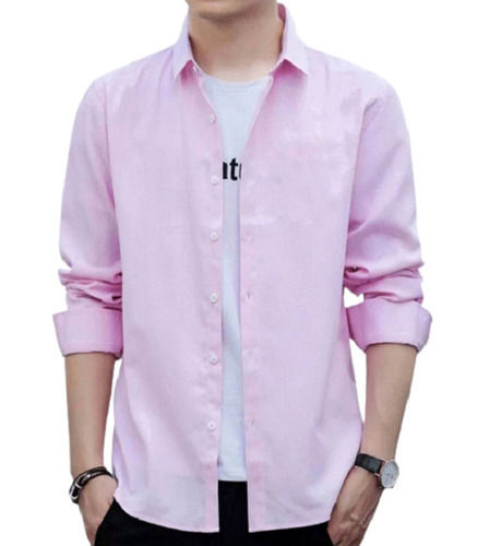 Washable Casual Shirt Full Sleeves Straight Collar Plain Soft Cotton Shirt For Men Age Group: 18+