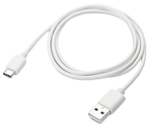 1.5 Meter Long PVC Insulated Solid Type-C Charging and Data Transfer Cable - Copper Conductor, White Jacket, High Voltage, 2 Conductors | Perfect for Fast Data Transfer and Charging