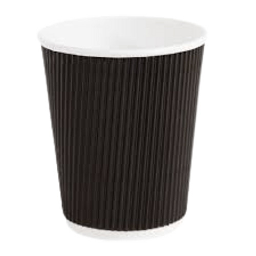 गर्म और ठंडे पेय पदार्थों के लिए 200ml रिपल डिस्पोजेबल पार्टी पेपर ग्लास (मिश्रित रंग), 100 का पैक