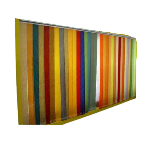 Multicolor Living Room Color Coated Pvc And Fabric Vertical Window Blind For Blackout