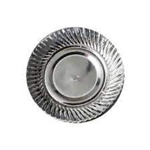 Diaposable 6-Inch Disposable Silver Coated Paper Plates