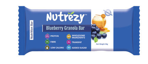 40 Grams Rich In Protein Sweet And Crispy Blueberry Nutrition Bar 
