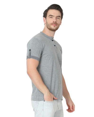 Mens Regular Fit Short Sleeves Casual Wear Plain Cotton T Shirt Age Group: 18 To 45 Years