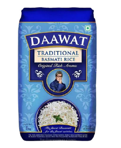 1 Kilogram, Long Grain Daawat Traditional Basmati Rice For Cooking