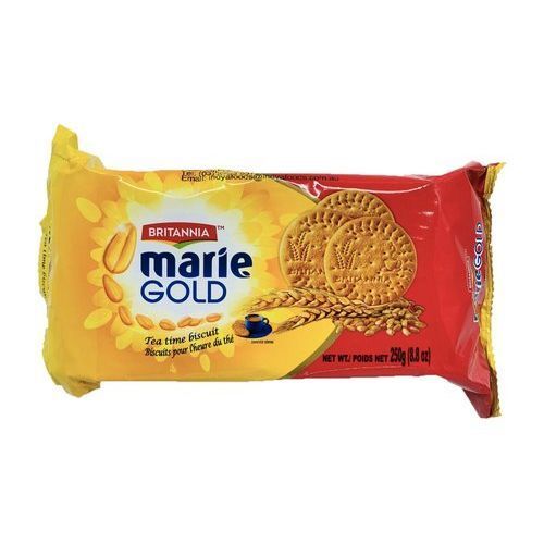 Crunchy Crispy Texture Round Shaped Tasty Britannia Marie Gold Biscuit 