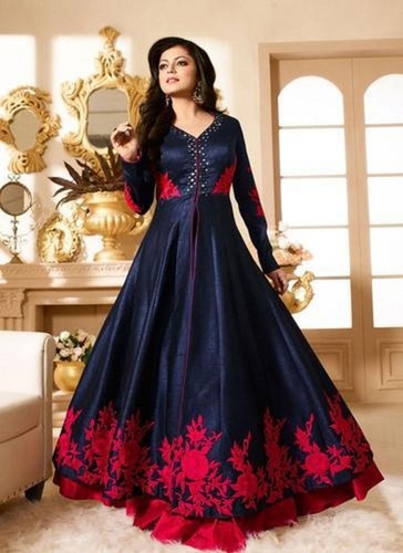 yellow Printed Ladies Party Wear Gown, Full Sleeves at Rs 899 in Surat-demhanvico.com.vn