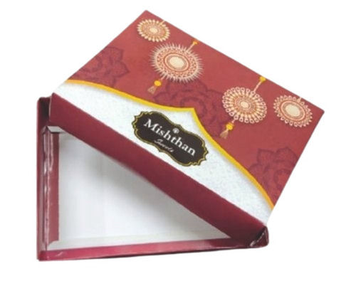 12x6 Inches Rectangular Printed Cardboard Sweet Packaging Boxes