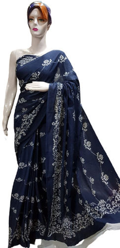 Stylish Handwoven Plain Ethnic Wear Cotton Silk Ladies Saree