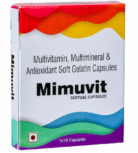 मल्टीविटामिन, मल्टीमिनरल और एंटीऑक्सीडेंट सॉफ्ट जिलेटिन कैप्सूल 1x10 कैप्सूल का पैक