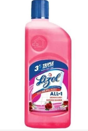 Pink 500 Ml, All In 1 Kills 99.9% Germs And Bacteria Rose Fragrance Liquid Floor Cleaner 