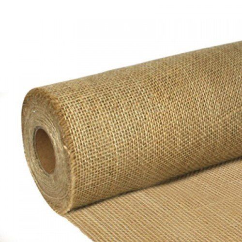 Washable 100% Eco-Friendly Light Weighted Brown Plain Jute Fabrics For Wedding, Christmas