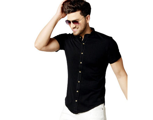 Washable And Comfortable Round Neck Half Sleeve Men's Casual Shirts