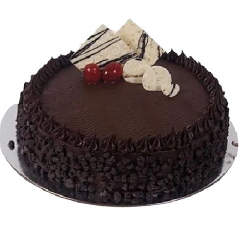 Sweet And Delicious Cherry Flavor Fresh Round Chocolate Truffle Cake
