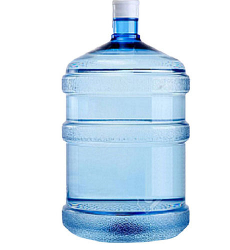 Blue 20 Liter Lightweight And Durable Cylindrical Abs Plastic Water Bottle With 43 Cm Height